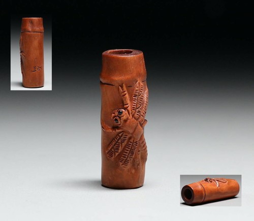 Netsuke bamboo japanese - netsuke,