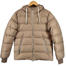 HERNO Resort Down jacket Logo Metal Hooded beige polyester mens 44 PI00080UR