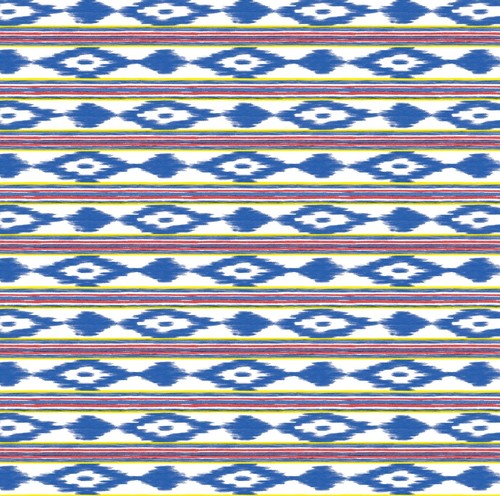 Ikat stripe azure pvc vinyl - pvc,