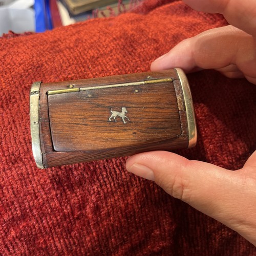 Antique wooden snuff box - antique,