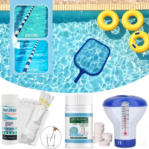 Swimming pool cleaning tablets - swimming,