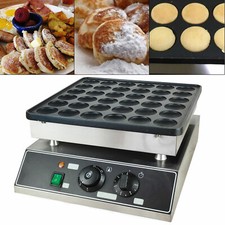 Commercial Electric  Waffle Machine 110V 36 Grids Mini Dutch Pancake Baker Maker