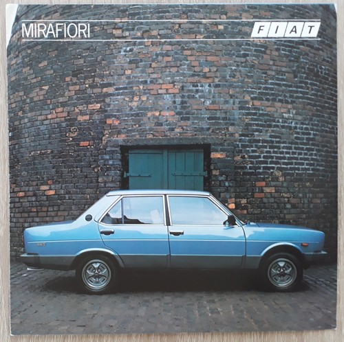 Fiat mirafiori range - range, brochure