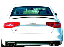 Painted Gloss Black  Audi A4 S4 B8 2007-2014 Sport Boot Spoiler Lip UK Seller