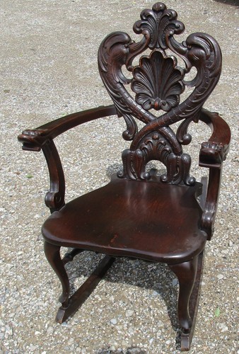 Vintage rocker chair dolphin - vintage,