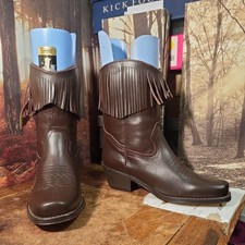 Womens Brown Leather Cowboy