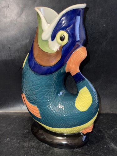 Vintage ceramic gluggle jug - vintage,