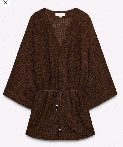 Women zara new brown kimono - women's,