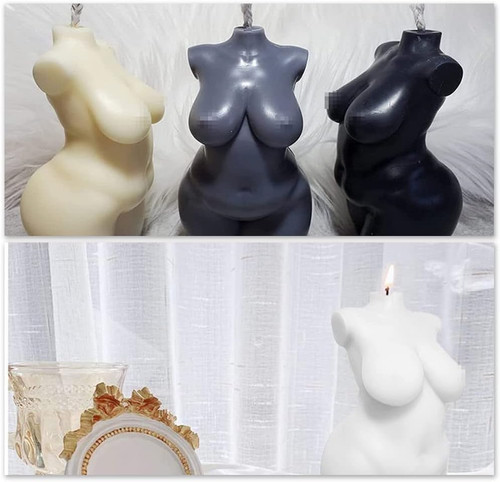 Woman silicone candle mould - silicone,