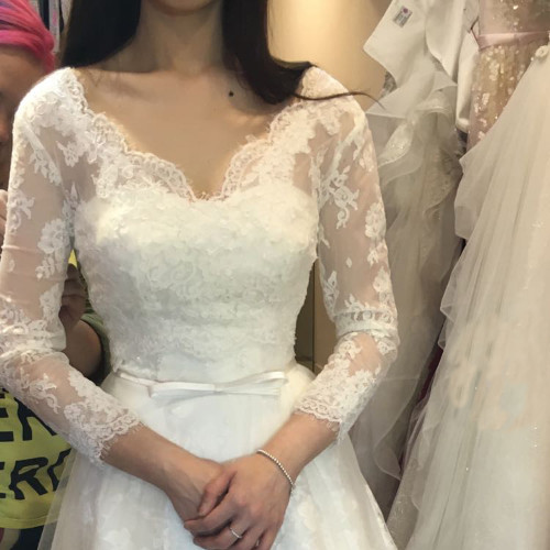 Wedding bolero long - 3/4, sleeve