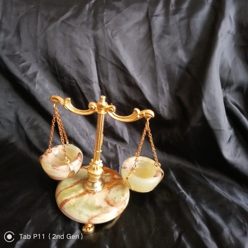 Vintage onyx scales justice - onyx, of
