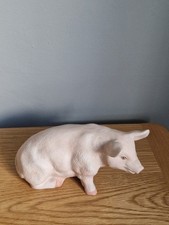 Porcelain Pig Figurine. VGC