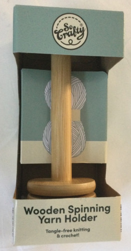Wooden yarn holder rotating - yarn,