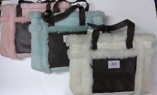 NEW Authentic UGG Australia Suede Leather Shearling Sherpa Sheepskin Tote Bag!!!