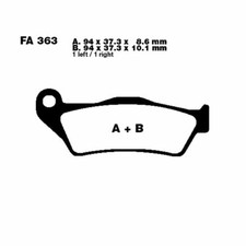 Pair Pads EBC FA363 732.42.47