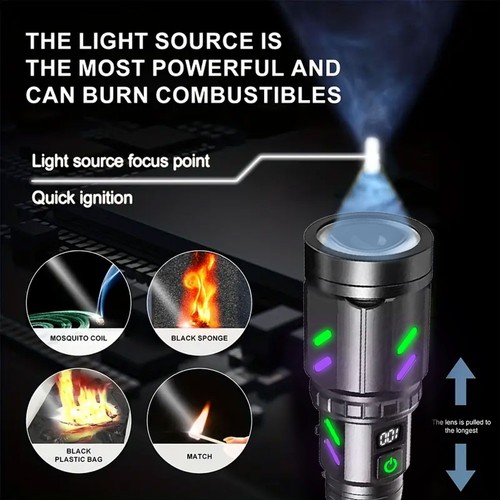 White laser led flashlight - laser,