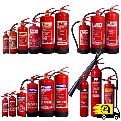 Powder fire extinguisher - fire,