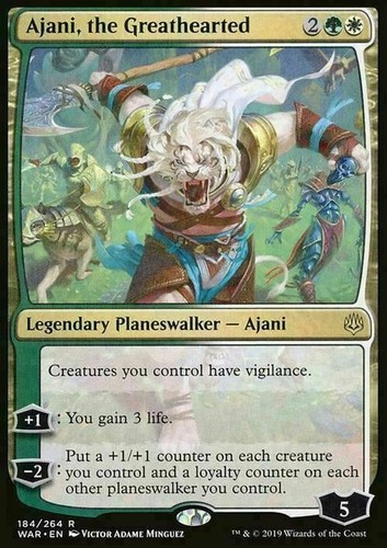 Ajani the greathearted war - greathearted, ~