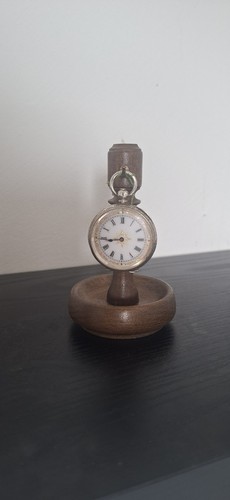 Wooden pocket watch display - wooden,