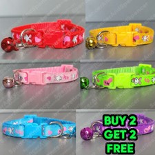Adjustable Cat Collar Bunny Rabbit Bell Cat Pet Puppy Snap Buckle UK