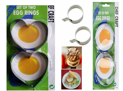 Metal fried egg rings - fried,