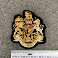 Large Hand embroidered Royal