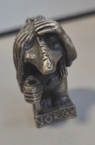 Vintage norwegian pewter troll - vintage,
