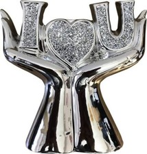 Silver Sparkle Ornament Bling