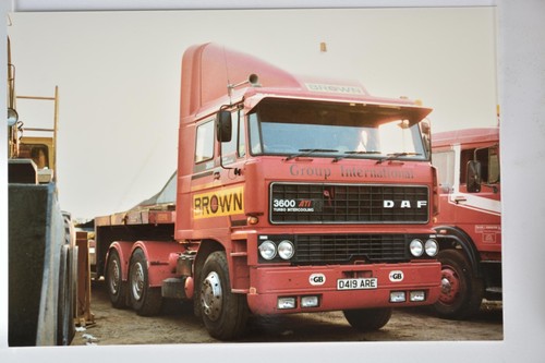 Red daf 3600 ati lorry - daf, truck