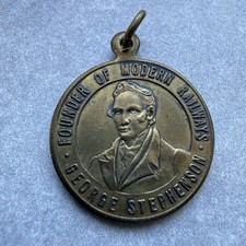 1930 Liverpool Railway Centenary Commemorative Medallion, George Stephenson.