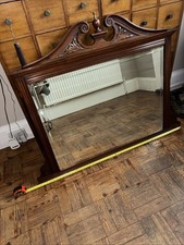 Antique solid wood over - solid, mantel