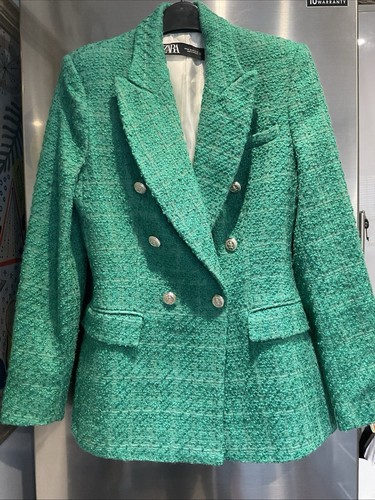 Zara blazer double breasted - zara,