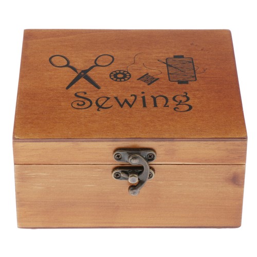Wooden sewing kit set - wooden,