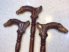 Walking Stick Carved Horse