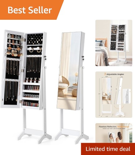 Lockable jewelry armoire with - lockable,