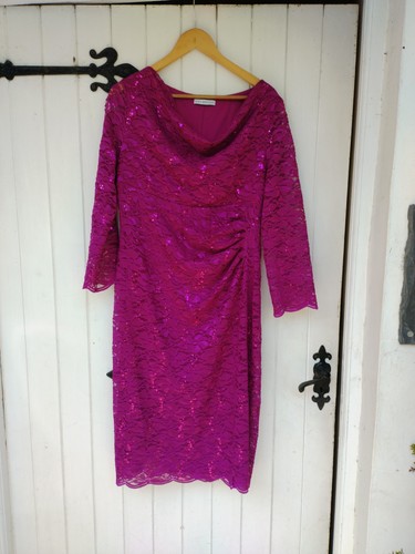 Bright pink lacey and - and, sparkly
