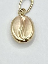 9ct Gold Coffee Bean Pendant