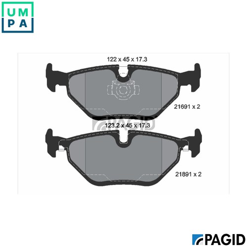 Brake pad set disc - pad,