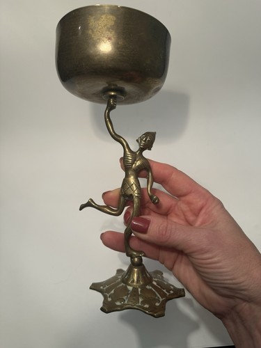 Vtg art deco brass holder - vtg,