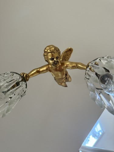 Vintage flying cherub - flying,