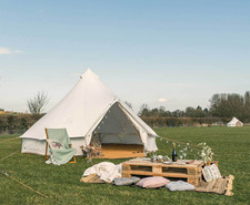 5M Bell Tent polycotton with Zipped PVC Groundsheet