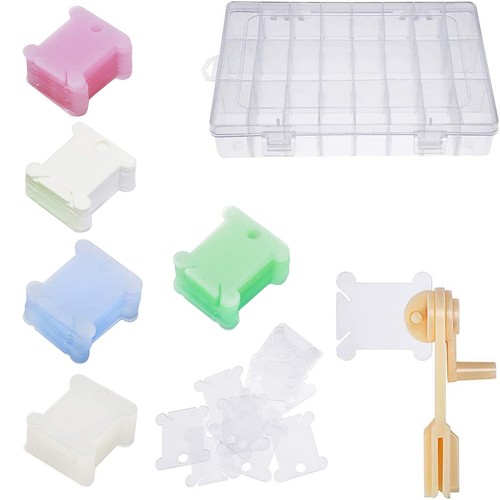 Grids embroidery floss box - 36,