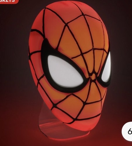 Spiderman mask light wall - spiderman,