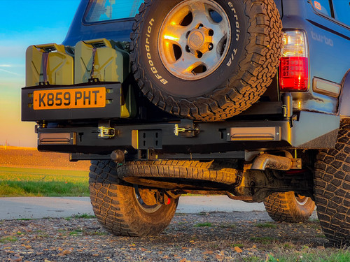 Rear steel bumper for toyota - steel,