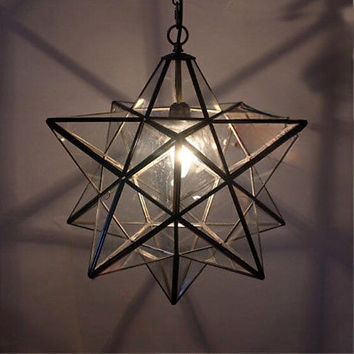 Antique moravian star pendant - antique,