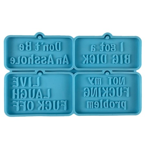 Swear words keychain resin - words,