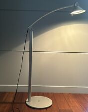 IKEA ALUNIT Silver Aluminum Floor Lamp Adjustable Head Light Articulating Swivel