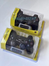 2 Pieces -Wireless Controller for Playstatian 2 PS2-Black（With Receiver）
