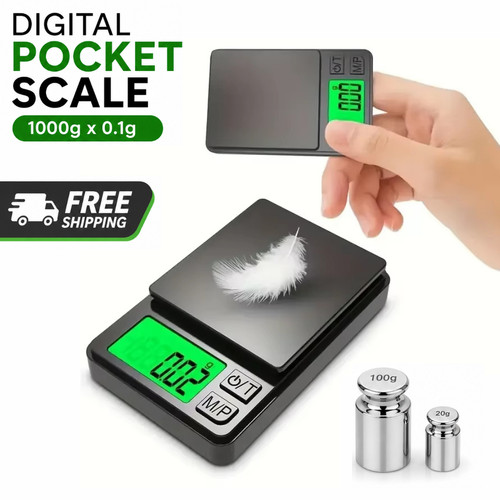 Digital pocket scale 1000g - 1000g, x
