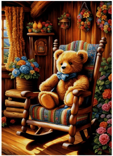 Printed cross stitch kit ct - printed,